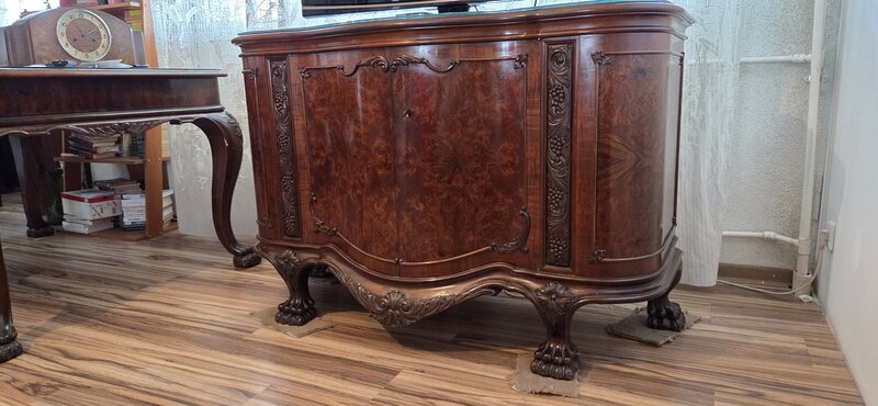 Mobila lemn masiv, cires, veche peste 100 ani